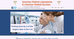 Desktop Screenshot of americanmedicallaboratories.org