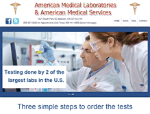 Tablet Screenshot of americanmedicallaboratories.org